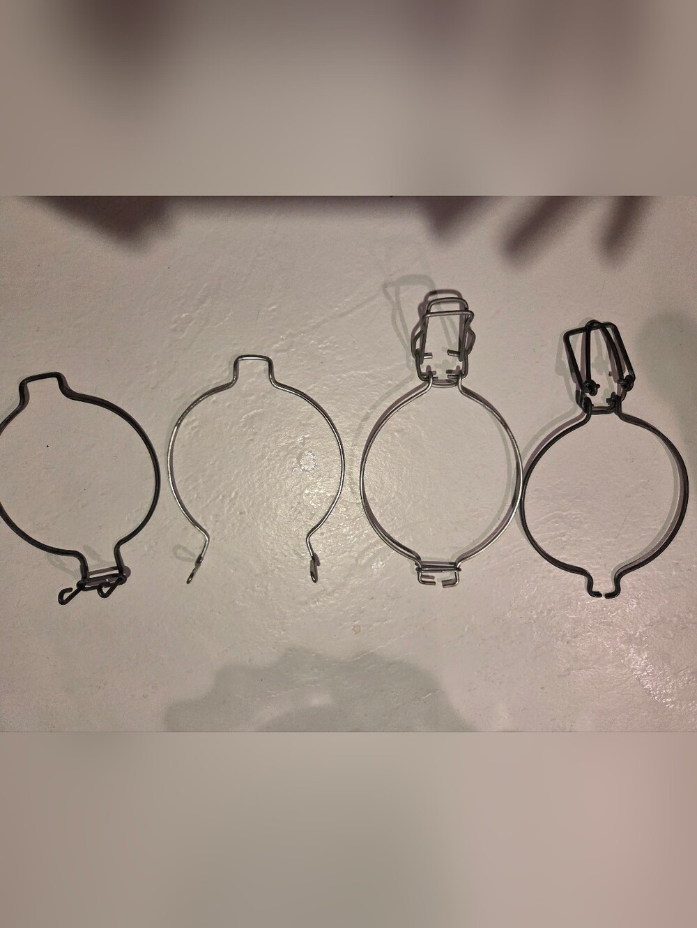 4 Metal Bail Parts For Mason Jars With Glass Lids